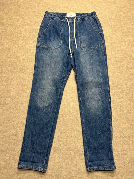 One Teaspoon Denim - One Teaspoon Shabbies Drawstring Boyfriend Jean Joggers Pull On Ankle Relaxed M